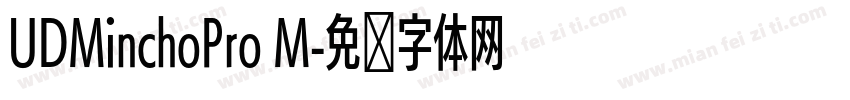 UDMinchoPro M字体转换